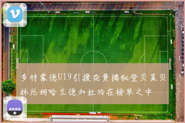 多特蒙德U19引援花费揭秘登贝莱贝林厄姆哈兰德加杜均在榜单之中